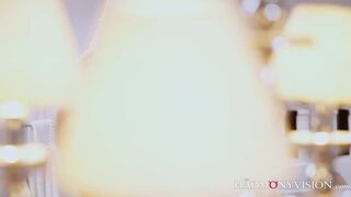 Breasty cutie makes her widow ally smile another time