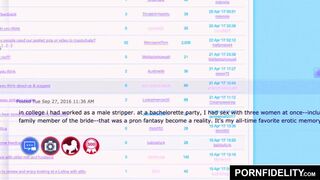 PORNFIDELITY Angela White Large Natural Titty Pumping