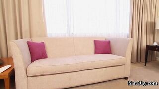 Breasty Principal Sara Jay Disciplines Teacher With a Pumping!