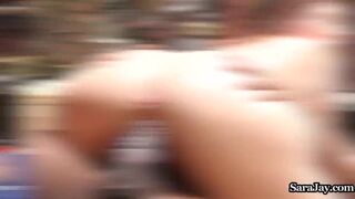 Sara Jay Bonks Her Mechanic in her Garage!