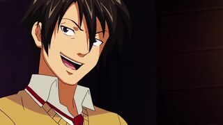 Lewd aged woman copulates her classmate until this babe cums on his face