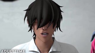 ADULT TIME Anime Sex School - Sexy Teacher & Students Banging