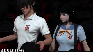 ADULT TIME Anime Sex School - Sexy Teacher & Students Banging