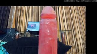 big beautiful woman Woman Riding a Beatiful Large Fake Penis And Coming On It A Lot