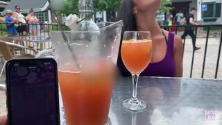 This Chab Controls my Cum-Hole and makes me Cum at the Restaurant - PUBLIC