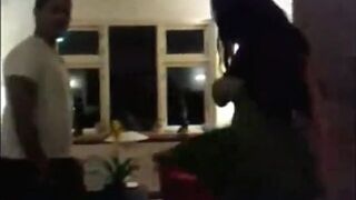 Dancing And Flashing Party Wife