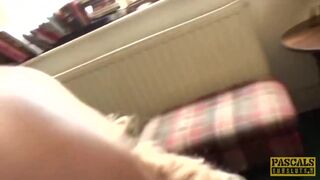 Mature subslut Molly Maracas plowed hard before cum buffet