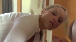 Sexy MOM Stuck in Window