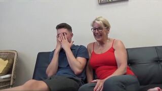 Sexy Mature MOM with Big Boobs Seduces and Fucks Teen Boy