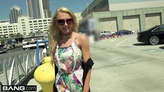 Alix Lynx covers her tits in cum