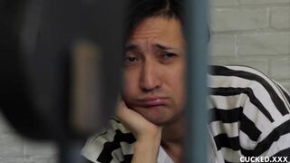 Cop Fucked Hard, Busty Wife of a Prisoner! this Whore was getting High! - 1 image