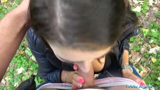 Public Agent Tight Busty Minx Czech Pussy Fucked Doggystyle in Forest