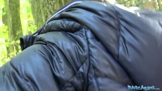 Public Agent Tight Busty Minx Czech Pussy Fucked Doggystyle in Forest