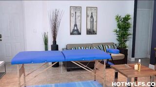 Big Tits Petite MILF Stepmom Sex Massage with Latino Stepson