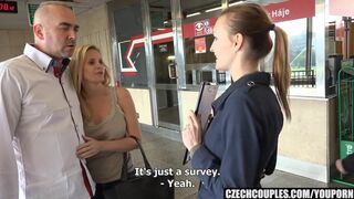 Group Anal for Money with a Busty MILF