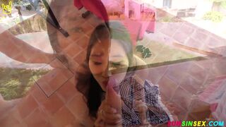 Tiny Asian Girl Fucked by a Horny Couple