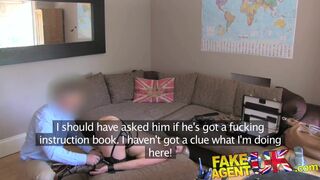 FakeAgentUK Double penetration bdsm style