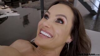 MILF Lisa Ann Masturbates by Dildo before Anal and Cumshot - 13 image