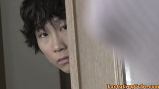 Boy couldn't get his mind off of step mom's huge breasts