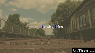 voluptuous lesbian picks up sexy hitch hiker and plays with her