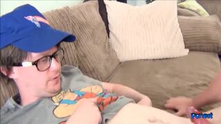 Busty Jodie Cummings Spunky Blowjob