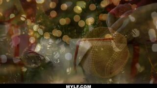 MILF - Brandi Love Fucked by both Stepsons for XMAS