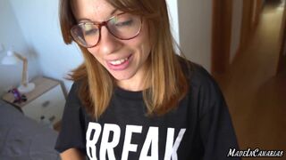 ANAL squirting orgasm | Huge cumshot | Big natural tits