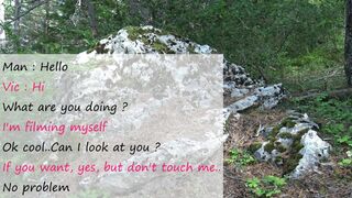 French teen amateur Vic Alouqua let stranger man touch her after peeing