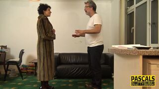 Bound milf in lingerie