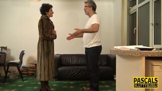 Bound milf in lingerie