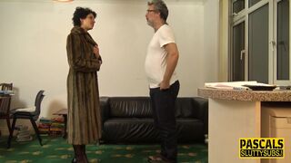 Bound milf in lingerie