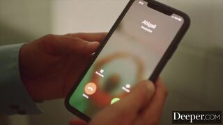 Deeper. Abigail Mac Fucks her Young Employee in the Bathroom