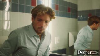 Deeper. Abigail Mac Fucks her Young Employee in the Bathroom