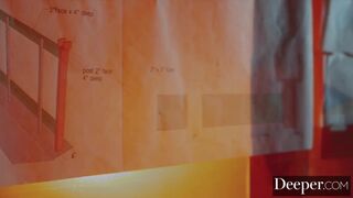 Deeper. Abigail Mac Fucks her Young Employee in the Bathroom