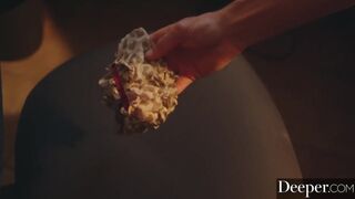 Deeper. Abigail Mac Fucks her Young Employee in the Bathroom