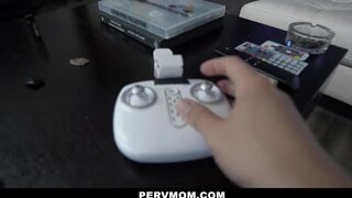 PervMom - Beautiful Busty Milf Fucks A Hot Straight Blonde - 1 image
