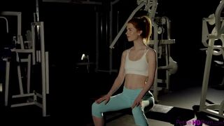 Redhead Handjob and Creampie