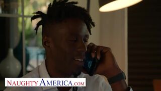 Naughty America - Angela White will suck and fuck for husbands promotion