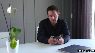 Tough Negotiator MILF Magically Calms Worker