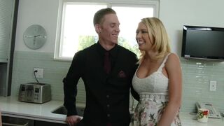 Kagney Linn Karter fucks Fallon West's husband in a partner swap!