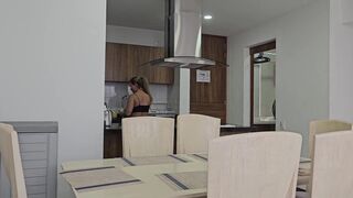 Horny blonde sucks my cock because her husband owes me 3 months of rent