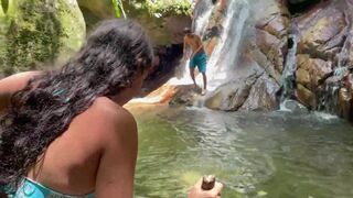 Unknown Latina girl gets fucked in the woods while she is lost HL