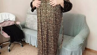 girlfriend with big tits caresses herself in front of the camera - 1 image