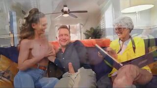 Sneaky Mom Gets Fucked Next To Grandma