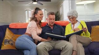 Sneaky Mom Gets Fucked Next To Grandma