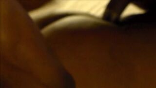 Tatted big booty girl sucks and fucks