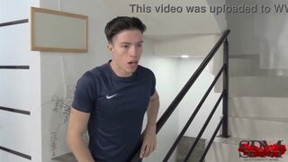 My step son's friend gave me a kick