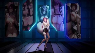 XXX Gameplay - Sexy Teen Striptease And Dancing Naked - Hentai Game