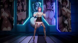 XXX Gameplay - Sexy Teen Striptease And Dancing Naked - Hentai Game