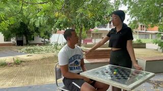 I get revenge on my best friend with her Latino ex-boyfriend. I invite him to fuck with his huge penis at his stepfathers' house until I get his delicious milk out of him.